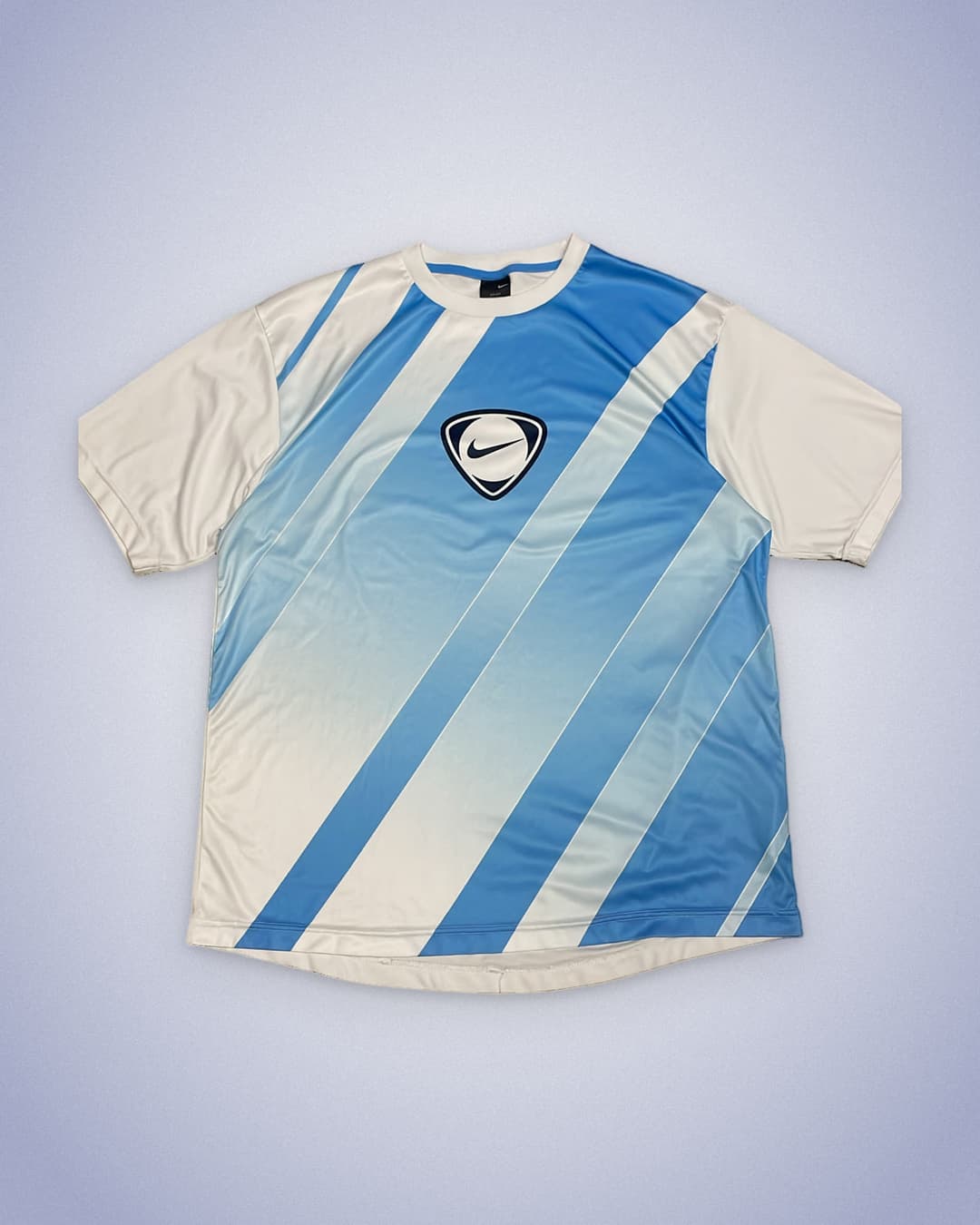 Nike T90 T-Shirt Baby Blue/White — 1