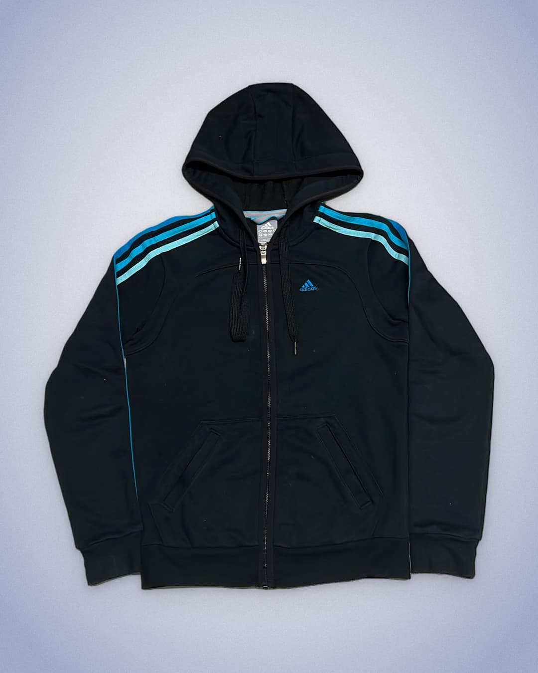 Adidas PE Zip-Up Black/Blue — 1
