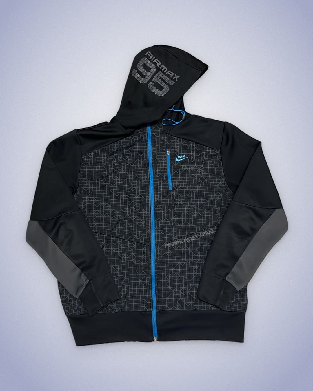 Nike Airmax 95 Zip-Up Black/Blue — 1
