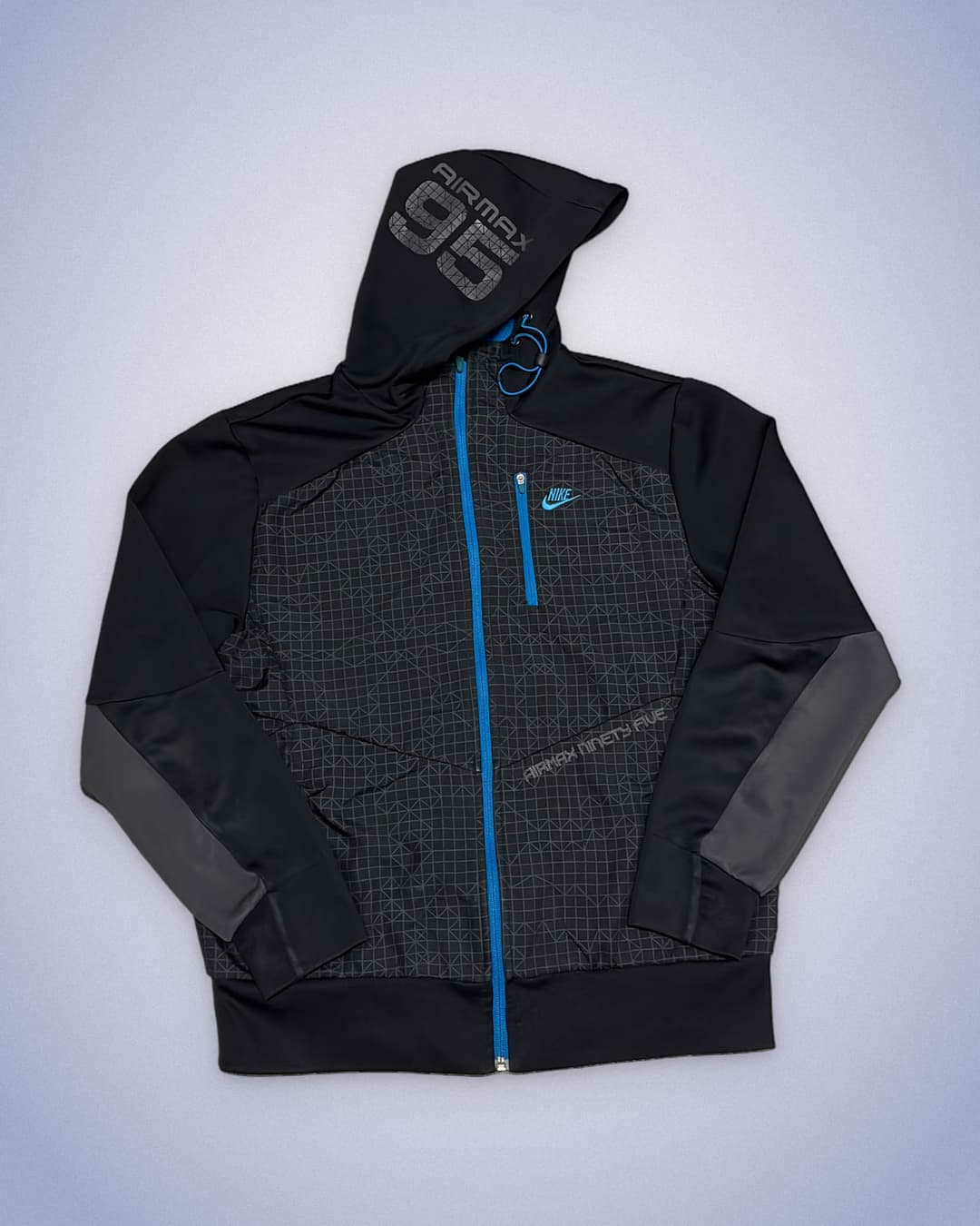 Nike Airmax 95 Zip-Up Black/Blue — 1