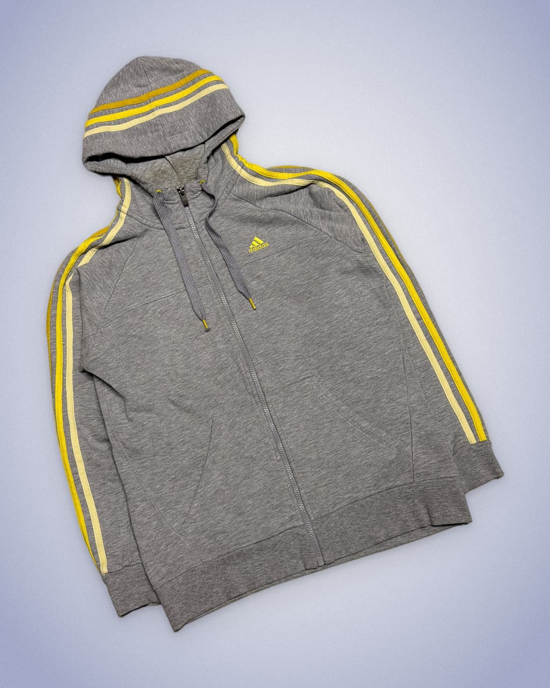 Adidas PE Zip-Up Grey/Yellow — 1