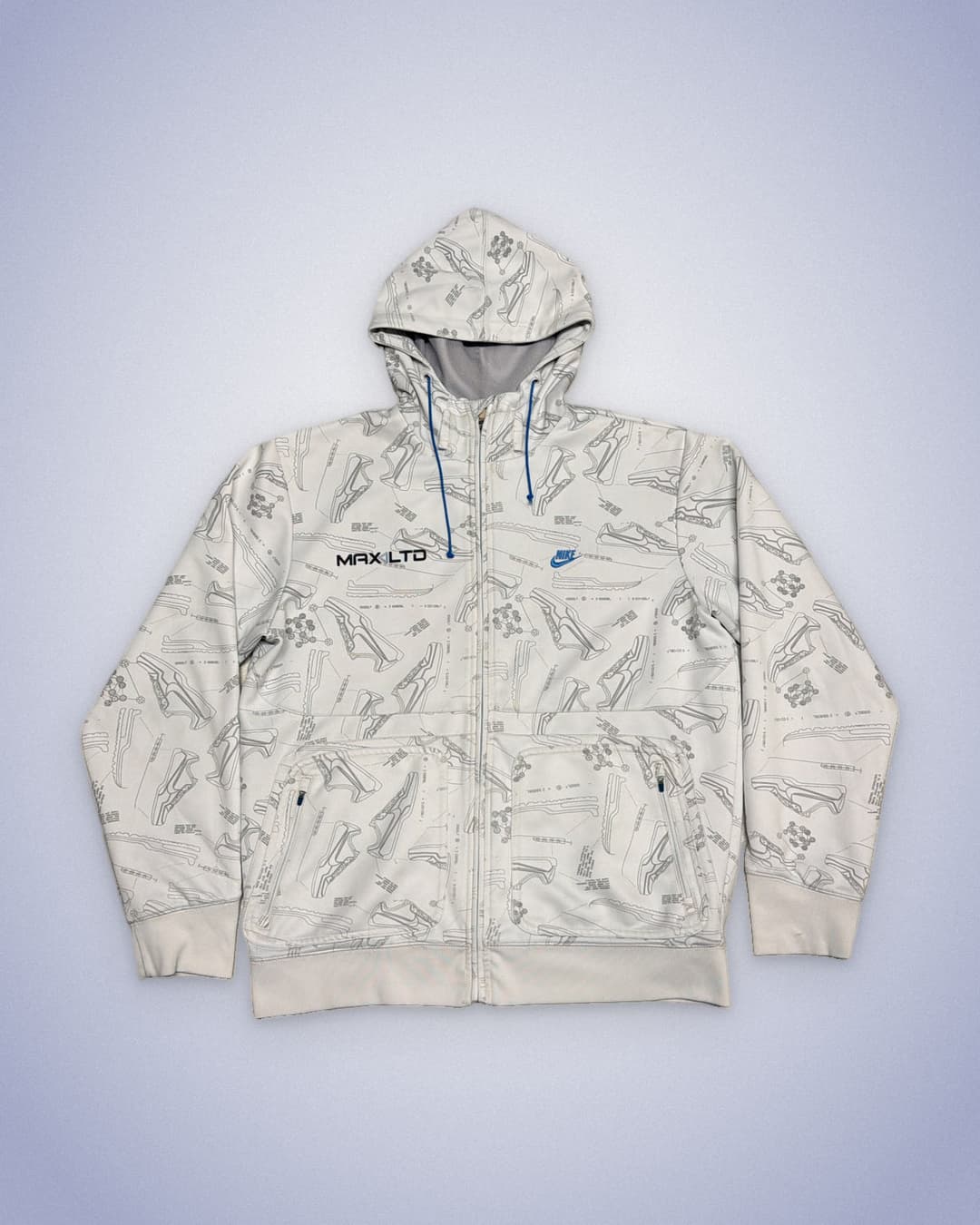 Nike Airmax LTD Zip-Up White/Grey — 1