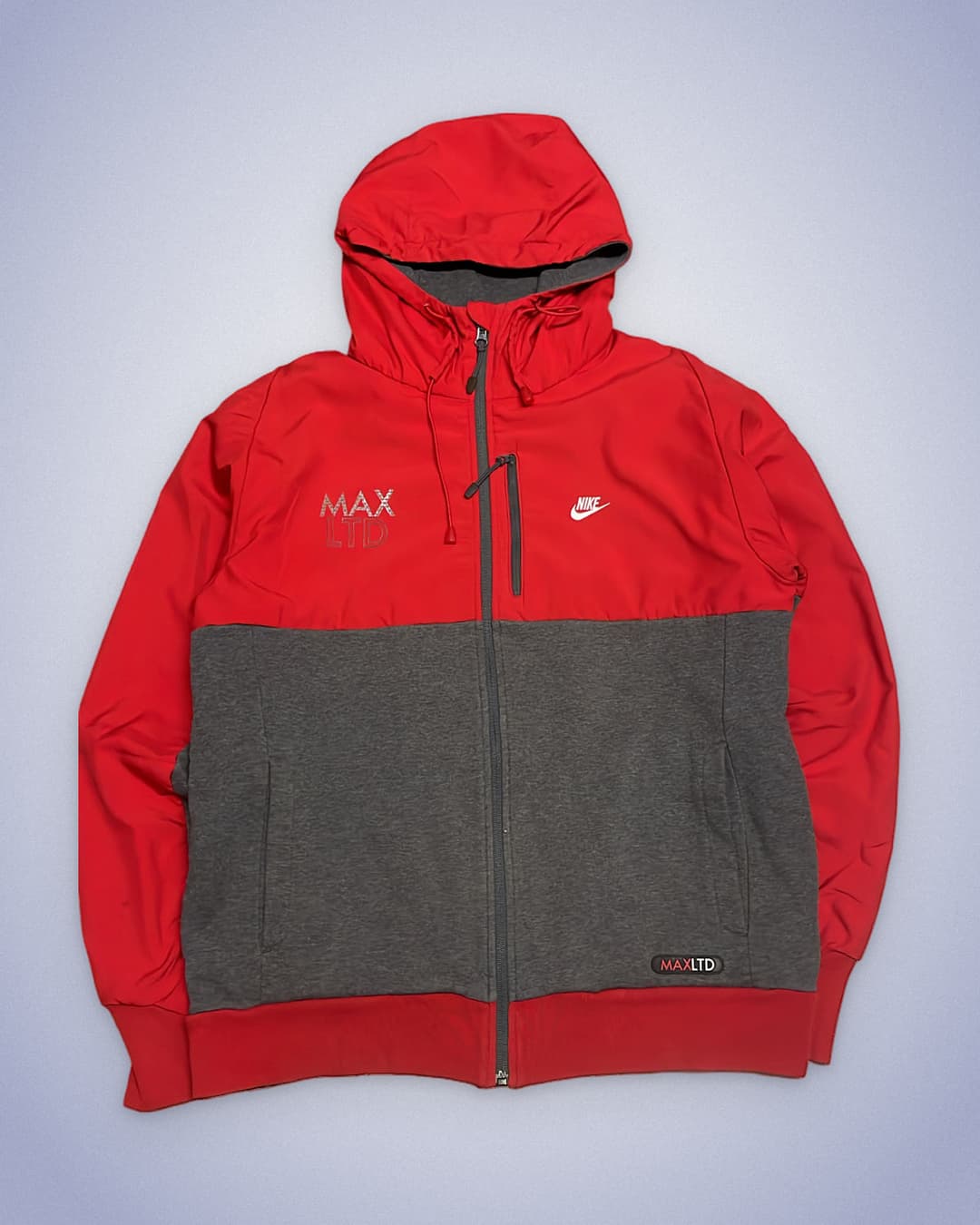 Nike Airmax LTD Zip-Up Red/Grey — 1