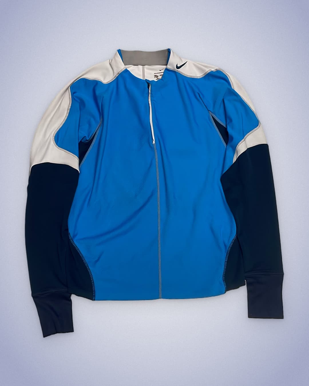 Nike T-S Longsleeve Blue/Navy — 1
