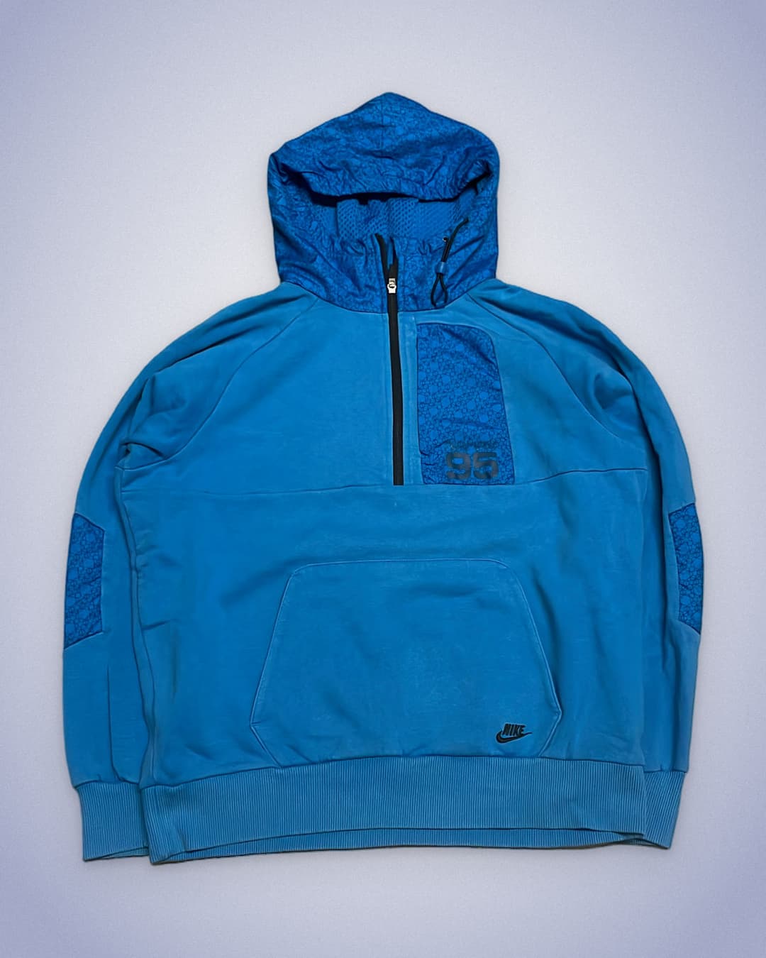 Nike Airmax 95 1/4 Zip Hoodie Blue — 1