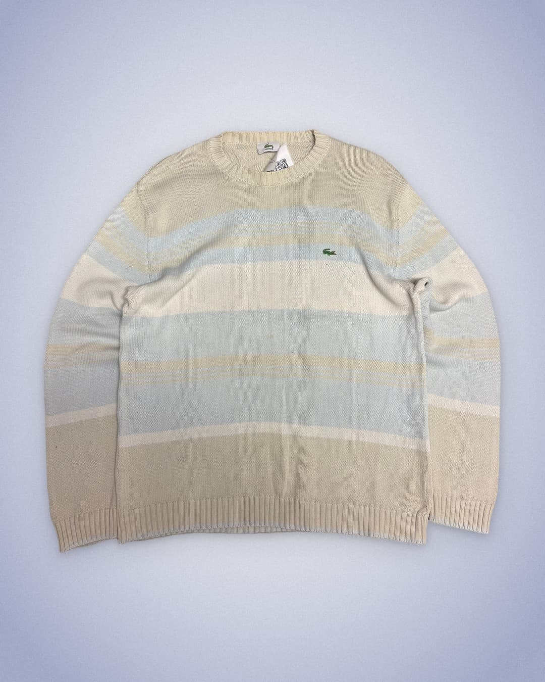 Lacoste Sweater Beige/Bleu Clair — 1