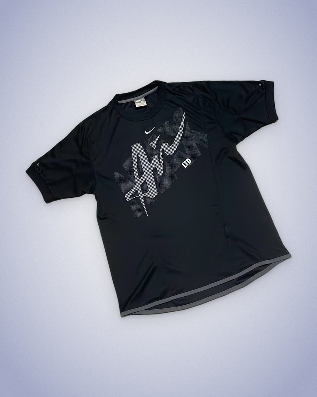 Nike Airmax LTD T-Shirt Black/Light-Blue — 2