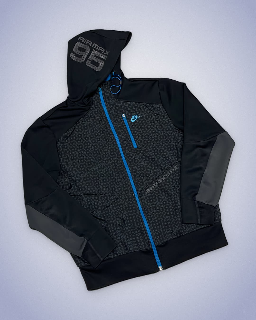 Nike Airmax 95 Zip-Up Black/Blue — 2