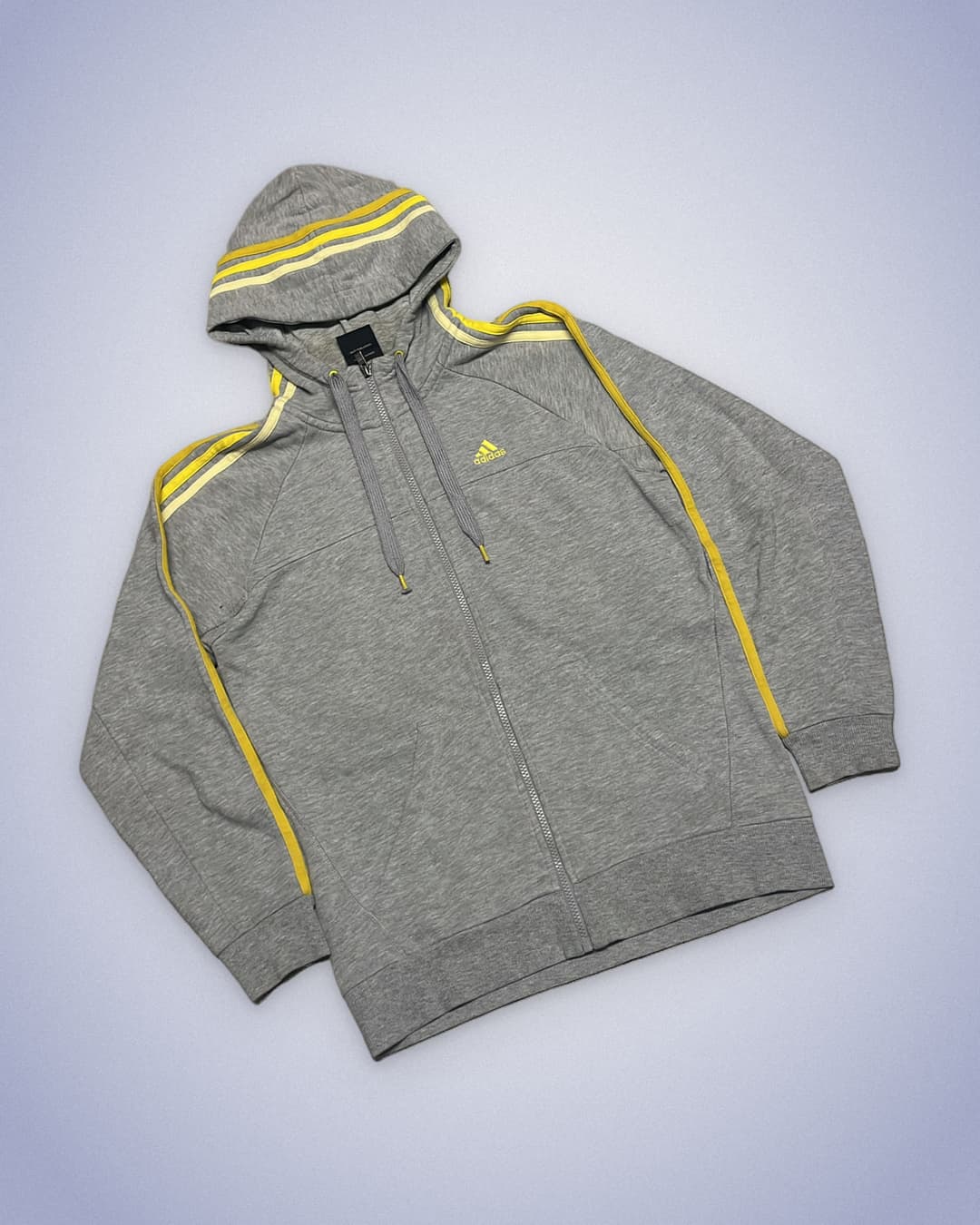 Adidas PE Zip-Up Grey/Yellow — 2