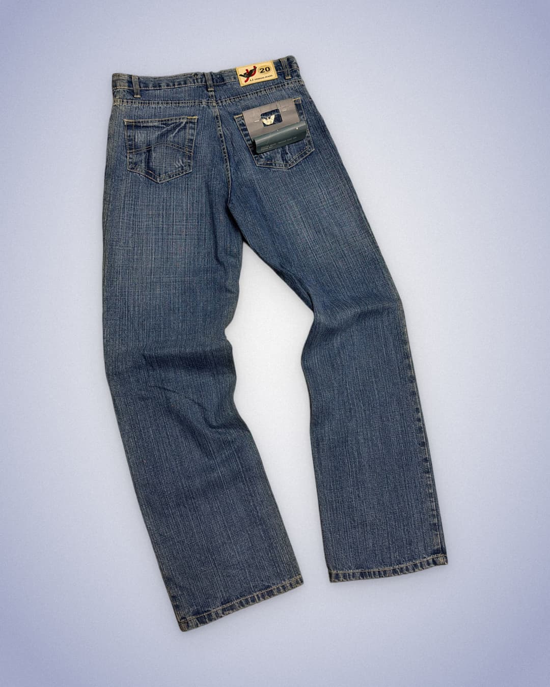 Armani Big Print Jeans Blue — 5