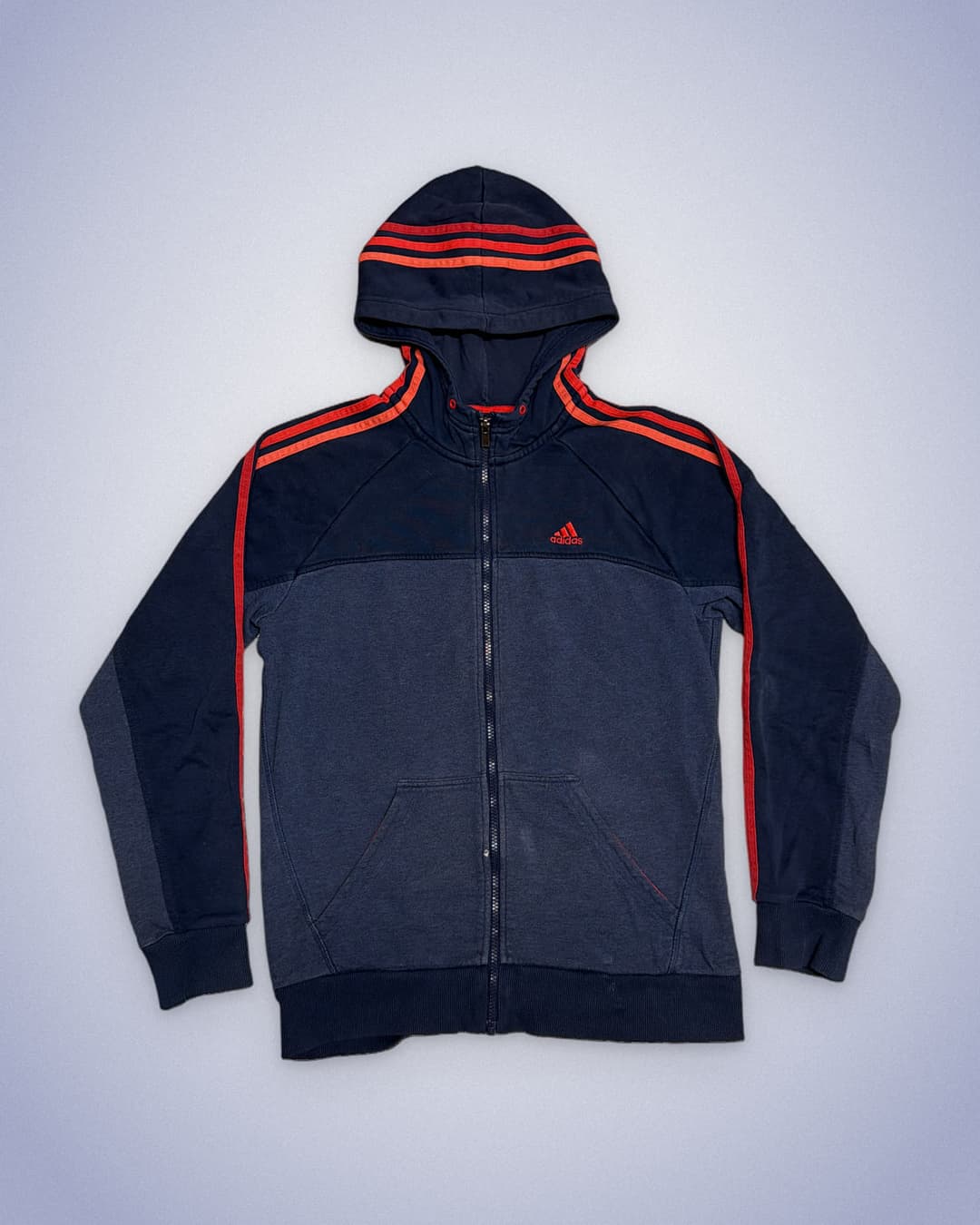 Adidas P-E Zip-Up Navy/Orange — 1