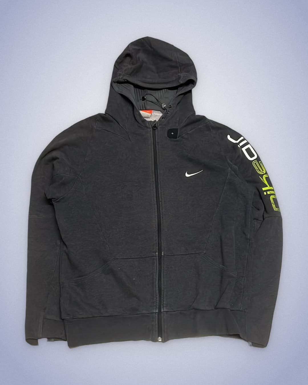 Nike Air Zip-Up Dark-Grey/Neon-Green — 1