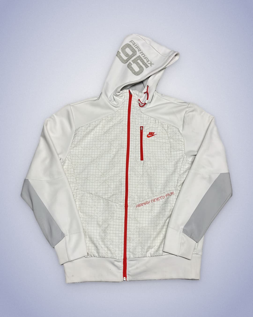Nike Airmax 95 Zip-Up White/Blue — 1