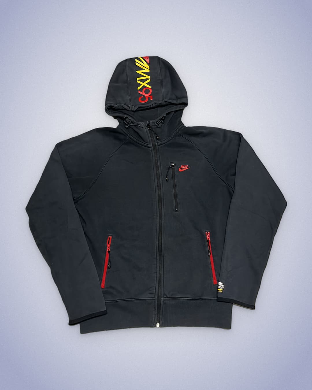 Nike Airmax 95 Zip-Up Black/Red — 1