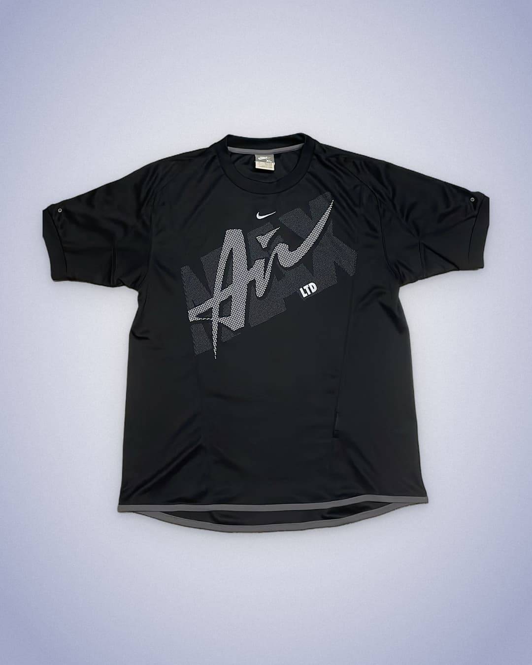 Nike Airmax LTD T-Shirt Black/Light-Blue — 1