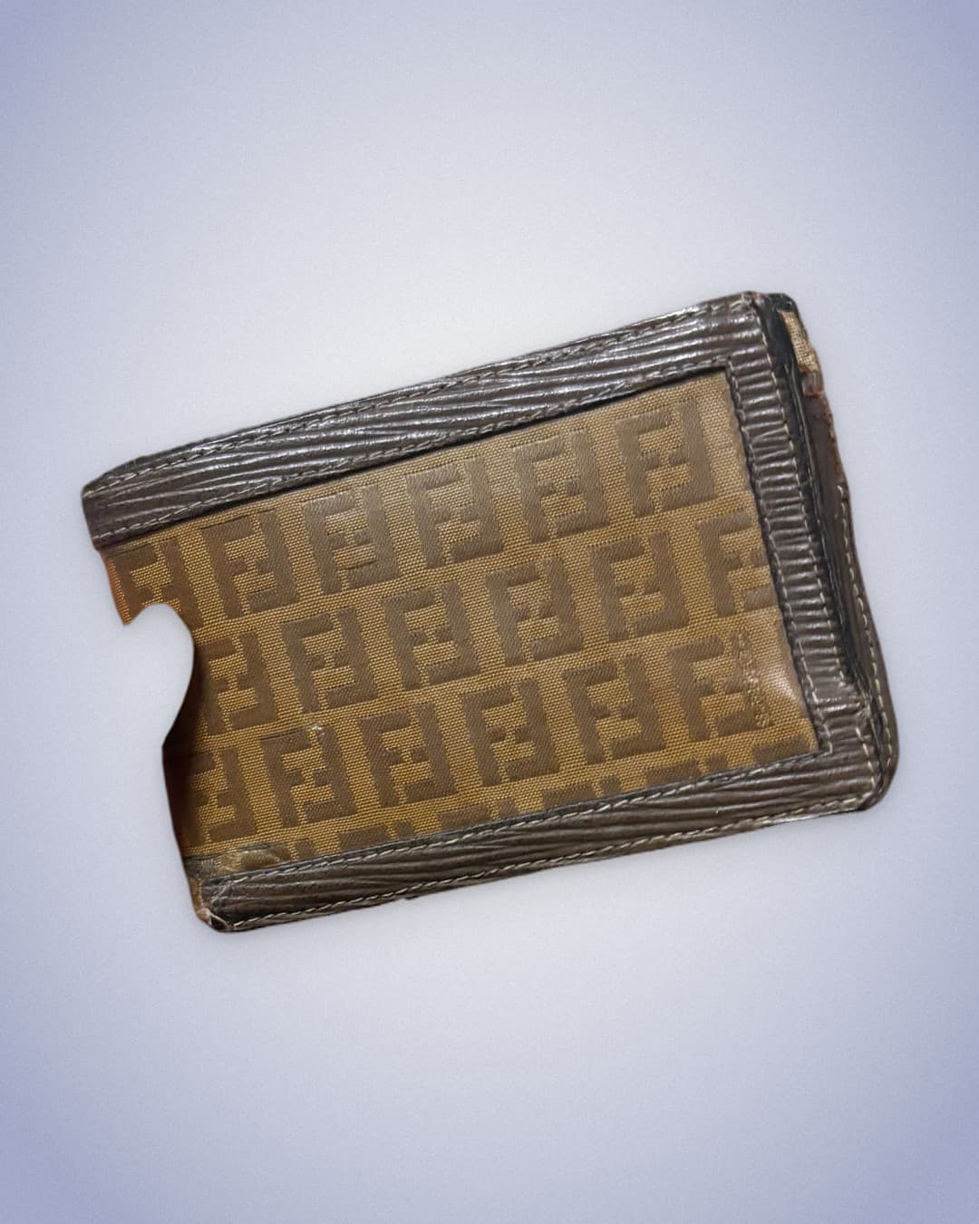 Fendi Monogram Wallet Brown — 1