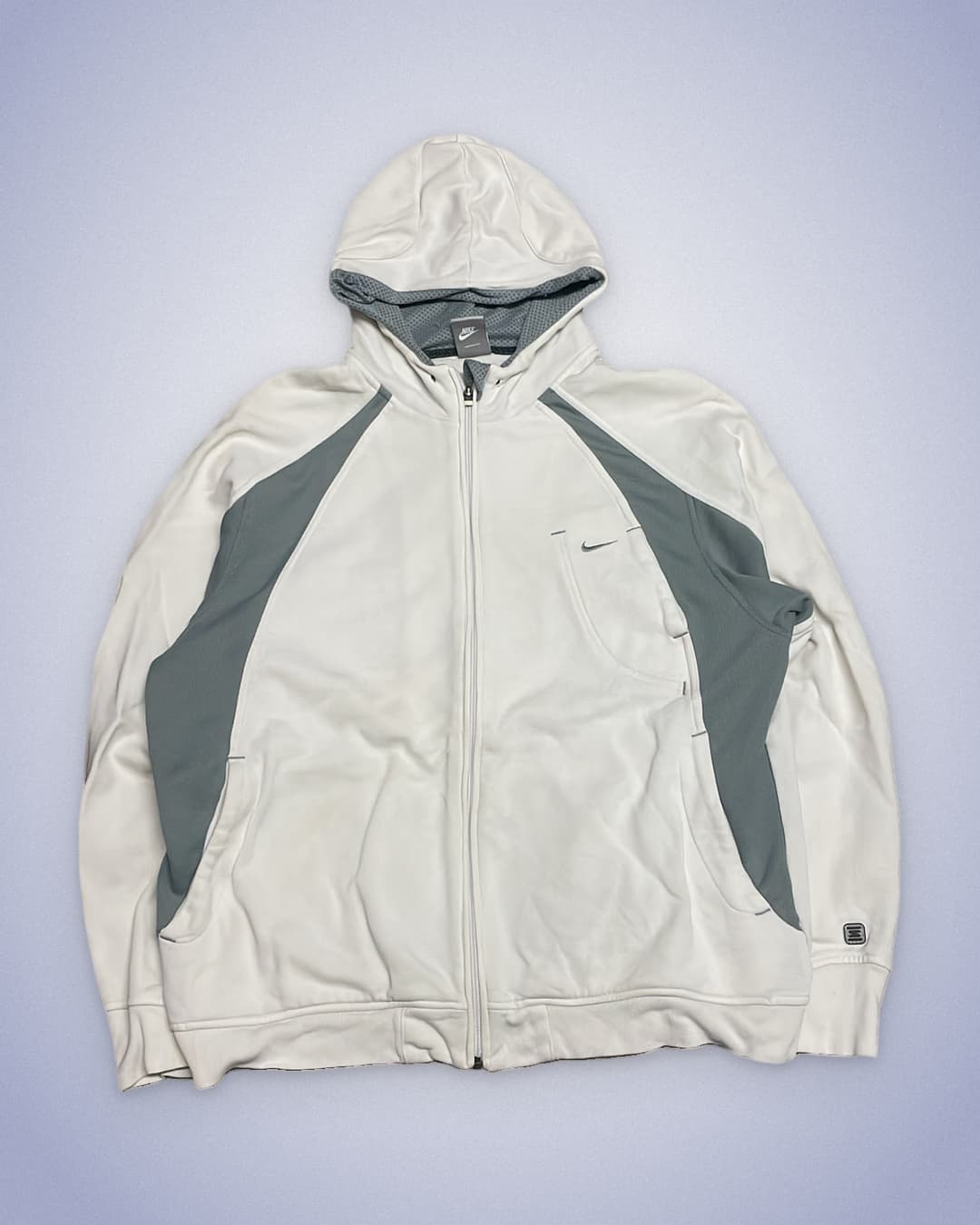 Nike Shox Zip-Up White/Grey — 1