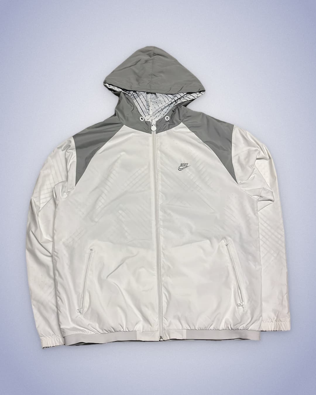 Nike Tn Windbreaker White/Grey — 2