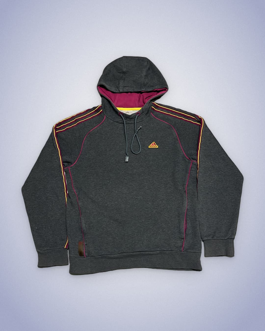 Adidas Basic Hoodie Grey/Purple — 1