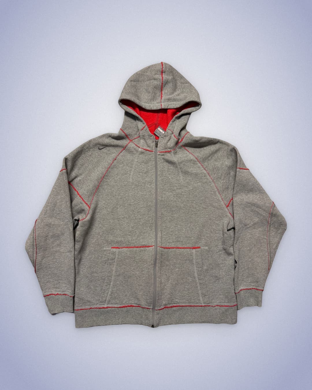 Nike Training MP3 Zip-Up Grey/Red — 1