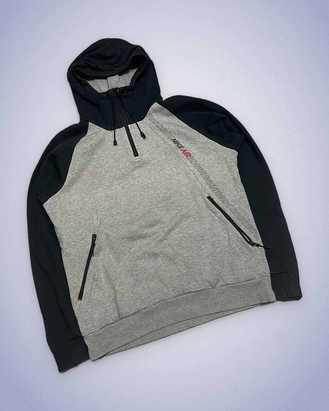 Nike Air Zip-Up Grey/Black — 2