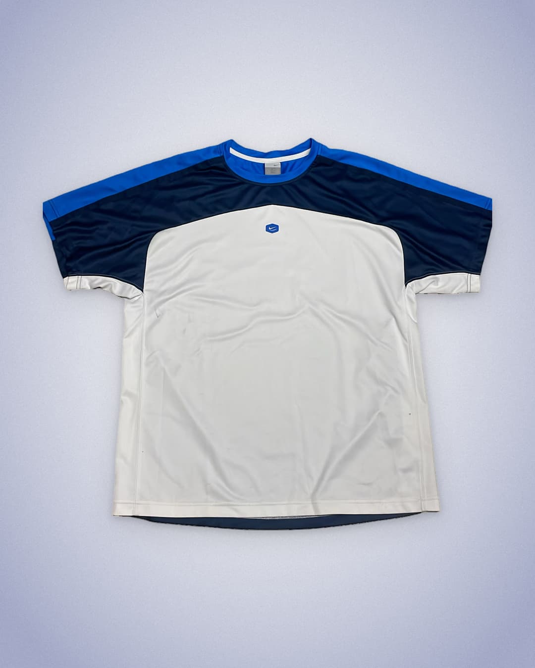 Nike Hex T-Shirt White/Navy — 1