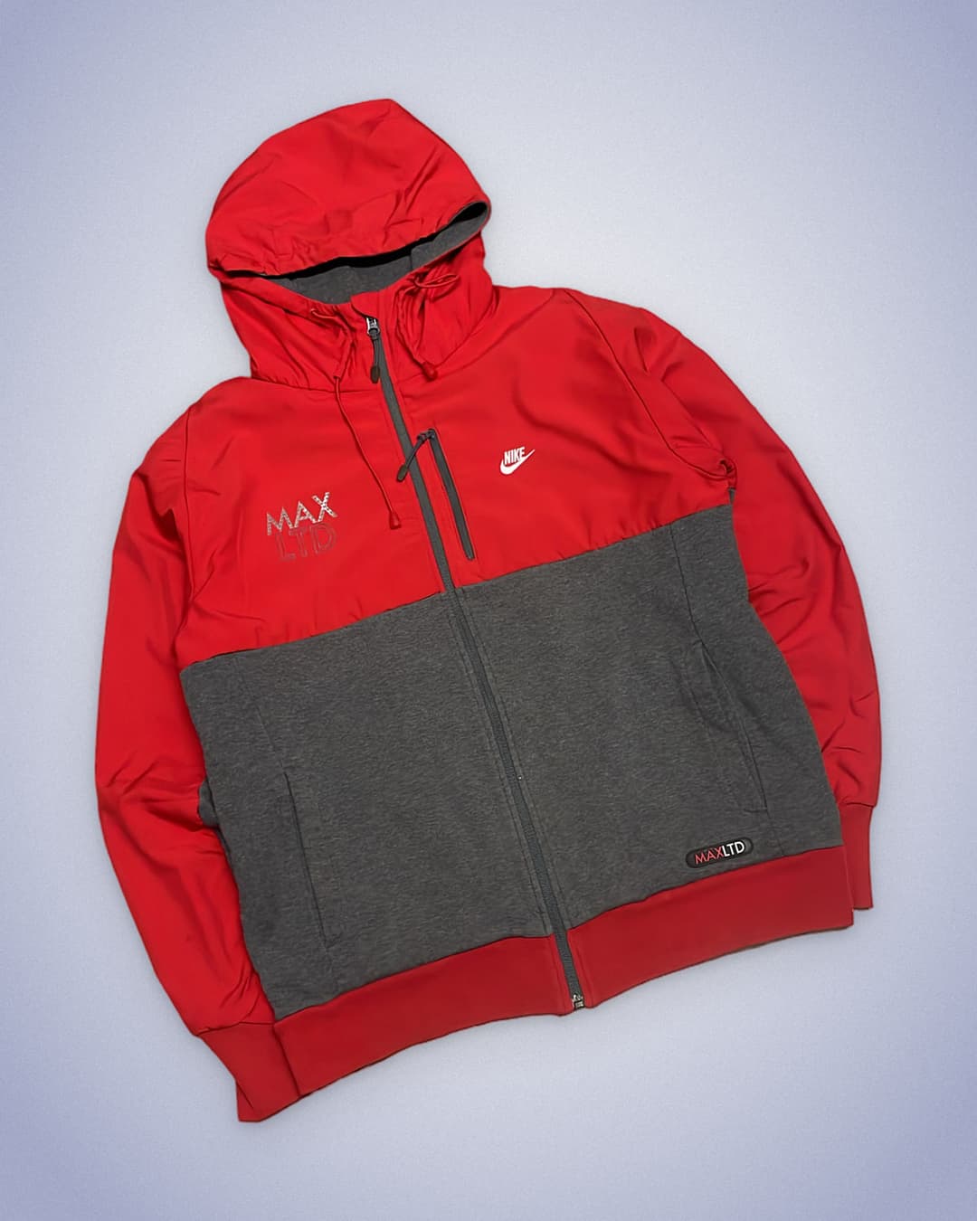 Nike Airmax LTD Zip-Up Red/Grey — 2