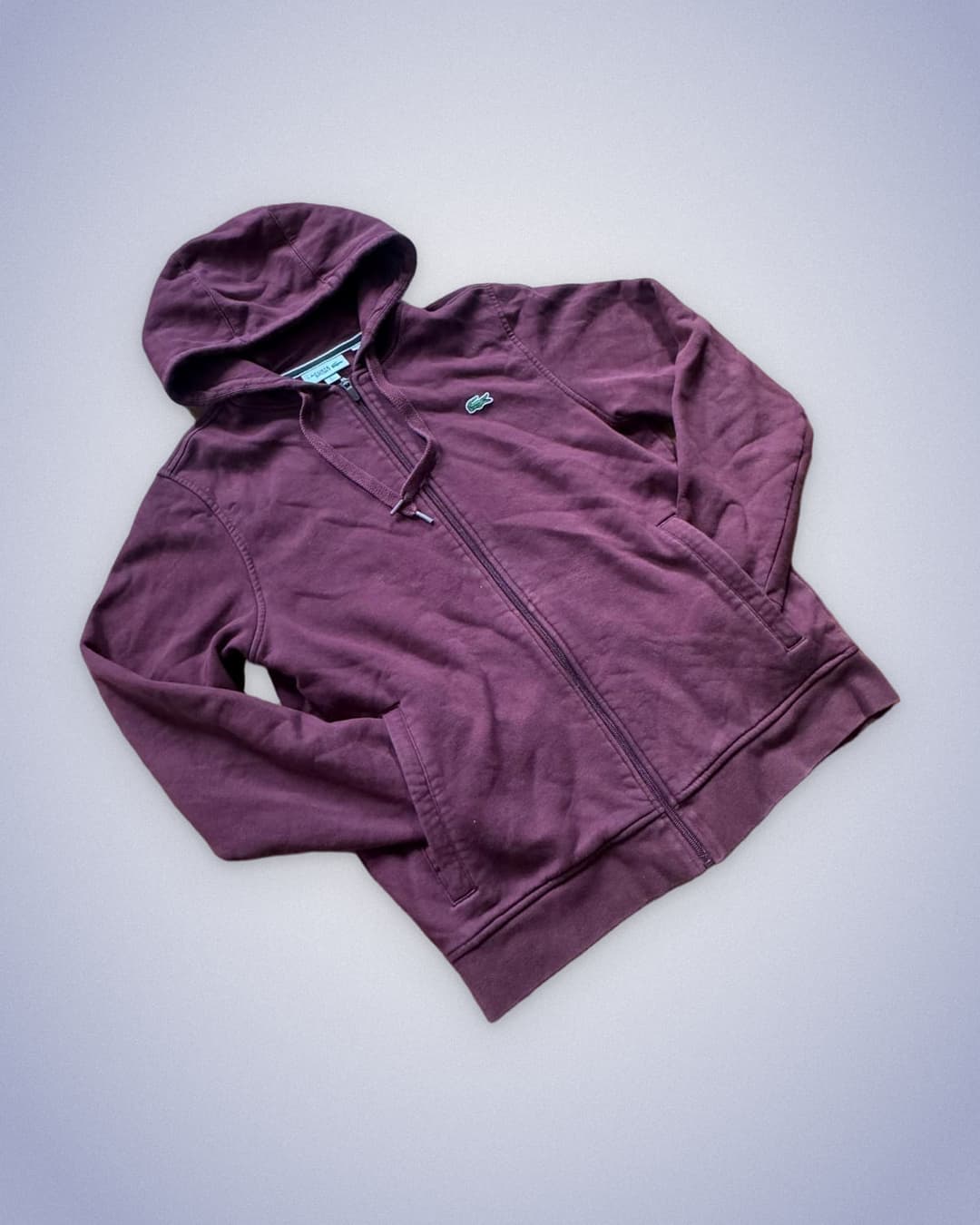 Lacoste Basic hoodie Burgundy — 1