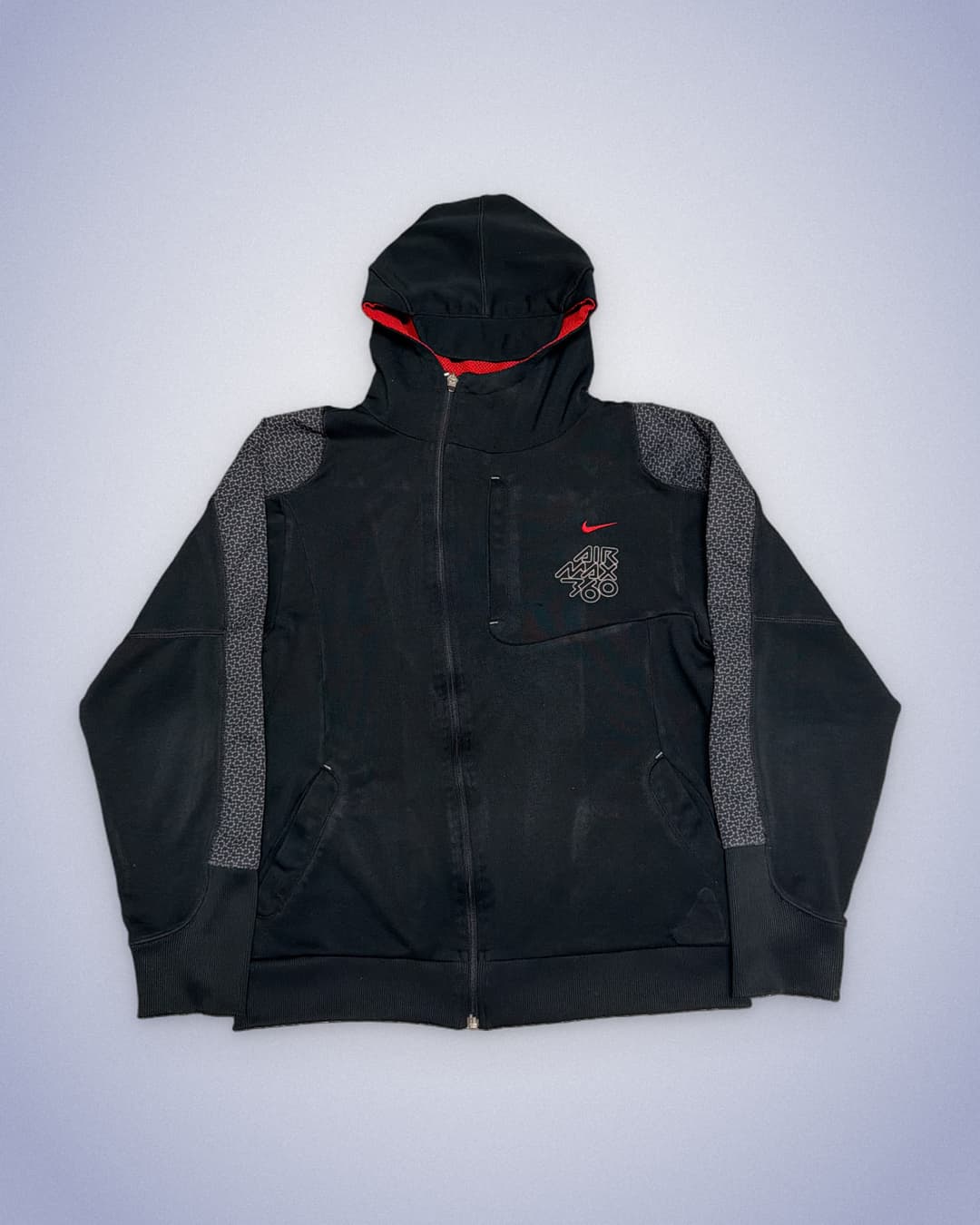 Nike Airmax 360 Zip-Up Black/Red — 1