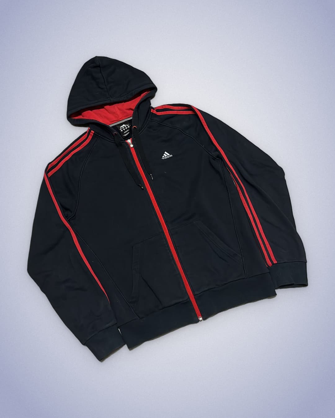 Adidas PE Zip-Up Black/Red — 2