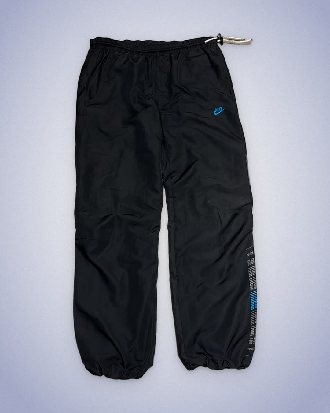 Nike Air Trackpants Black/Blue — 1