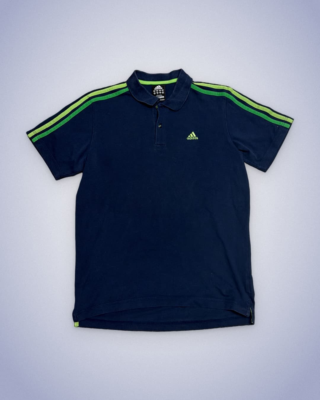 Adidas PE Poloshirt Navy/Green — 2