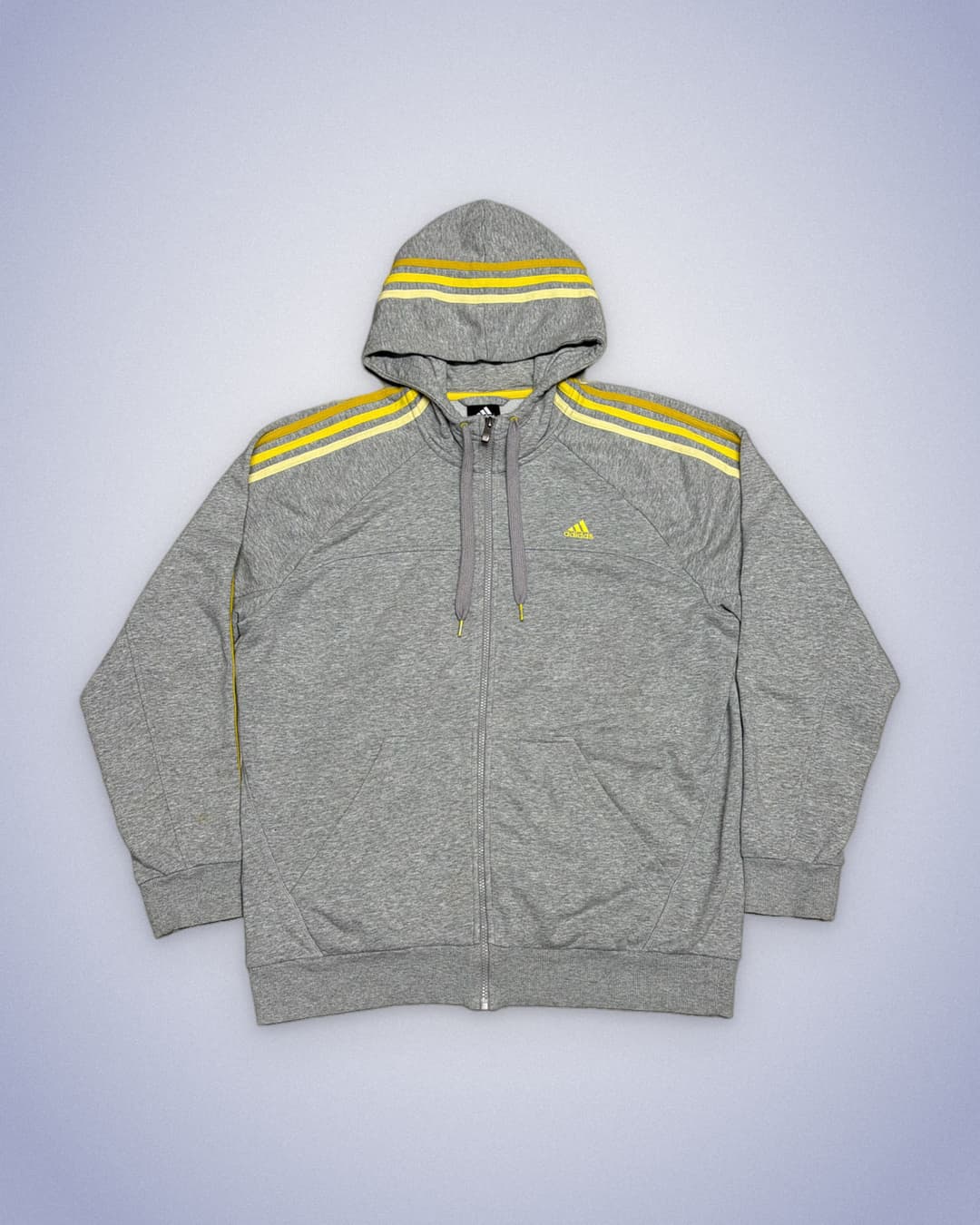 Adidas PE Zip-Up Grey/Yellow — 1