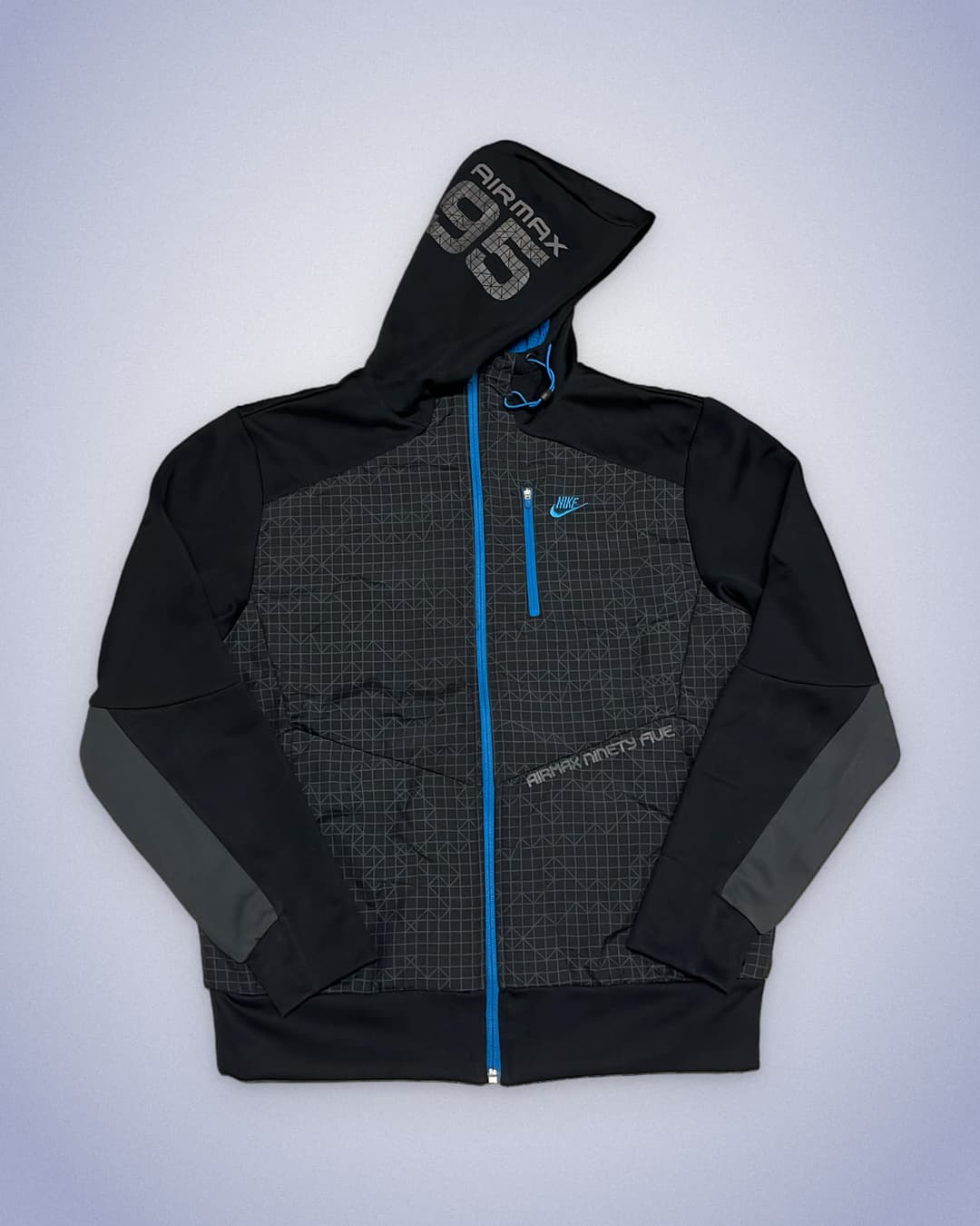 Nike Airmax 95 Zip-Up Black/Blue — 1