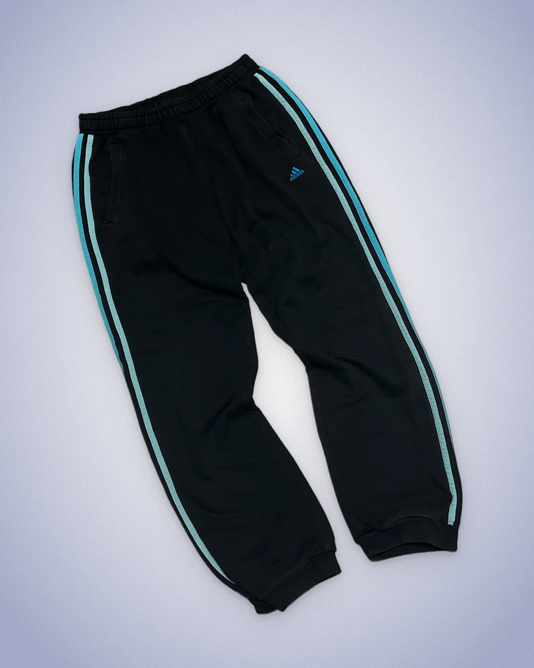 Adidas PE Jogger Black/Light-Blue — 2