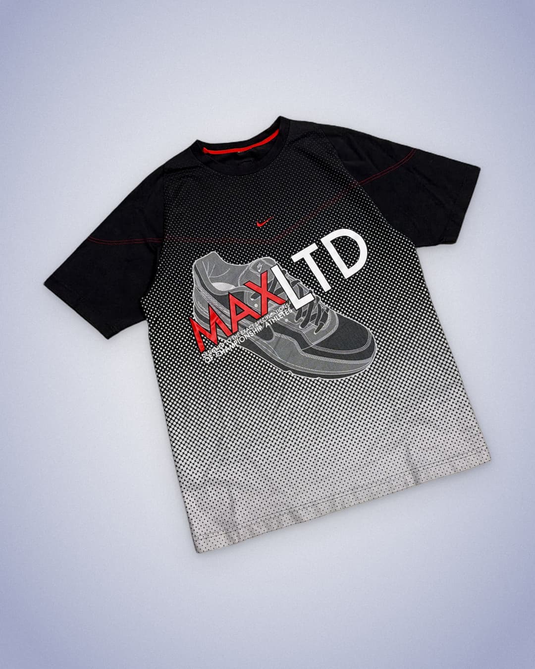 Nike Airmax LTD T-Shirt Grey/Red — 2