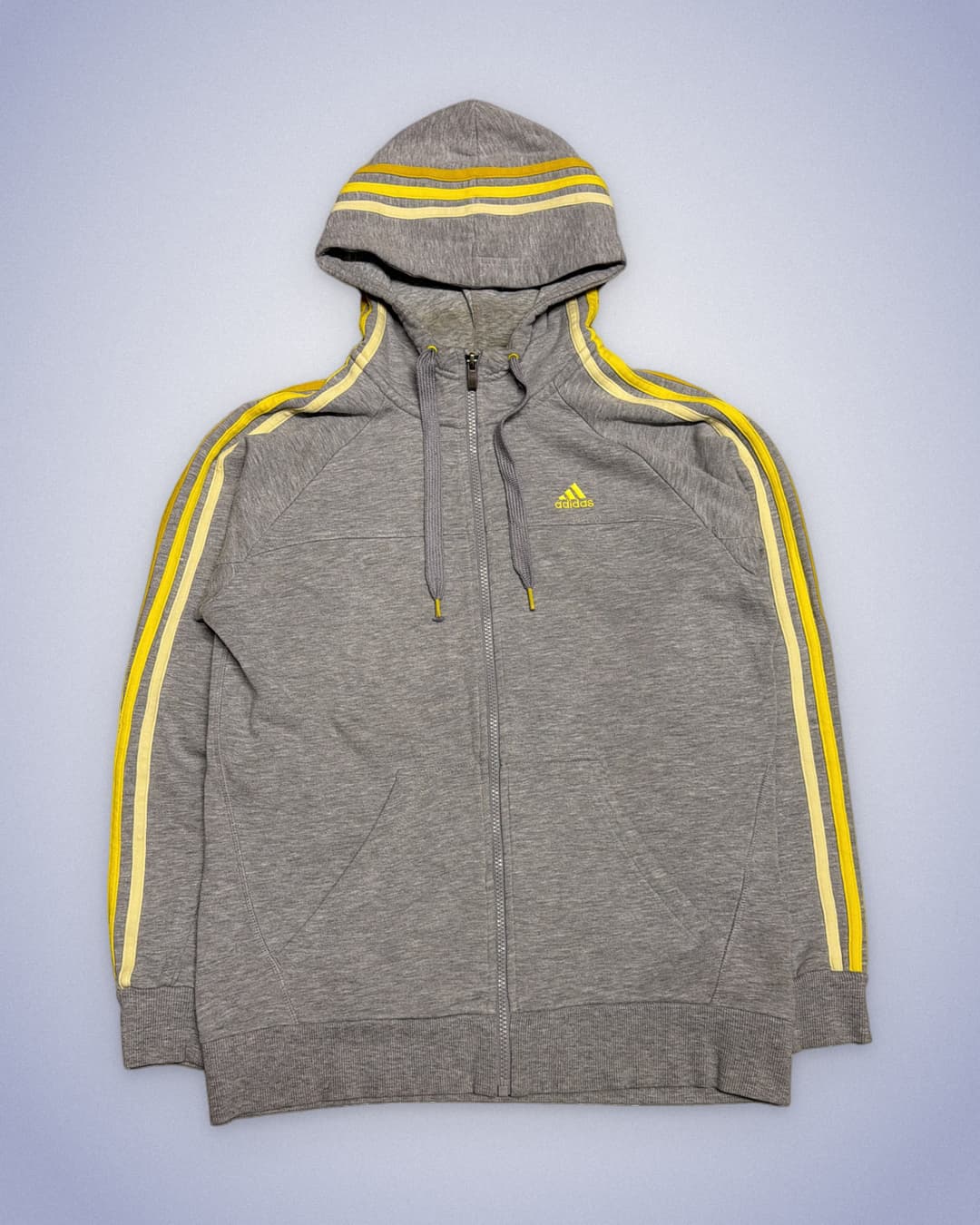 Adidas PE Zip-Up Grey/Yellow — 2