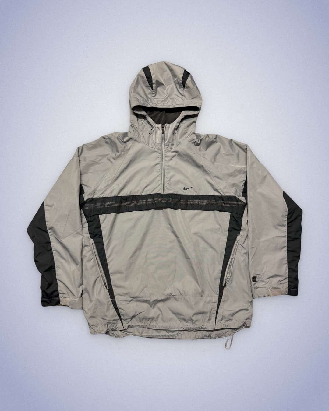 Nike Shox 1/4 Zip Windbreaker Grey — 1