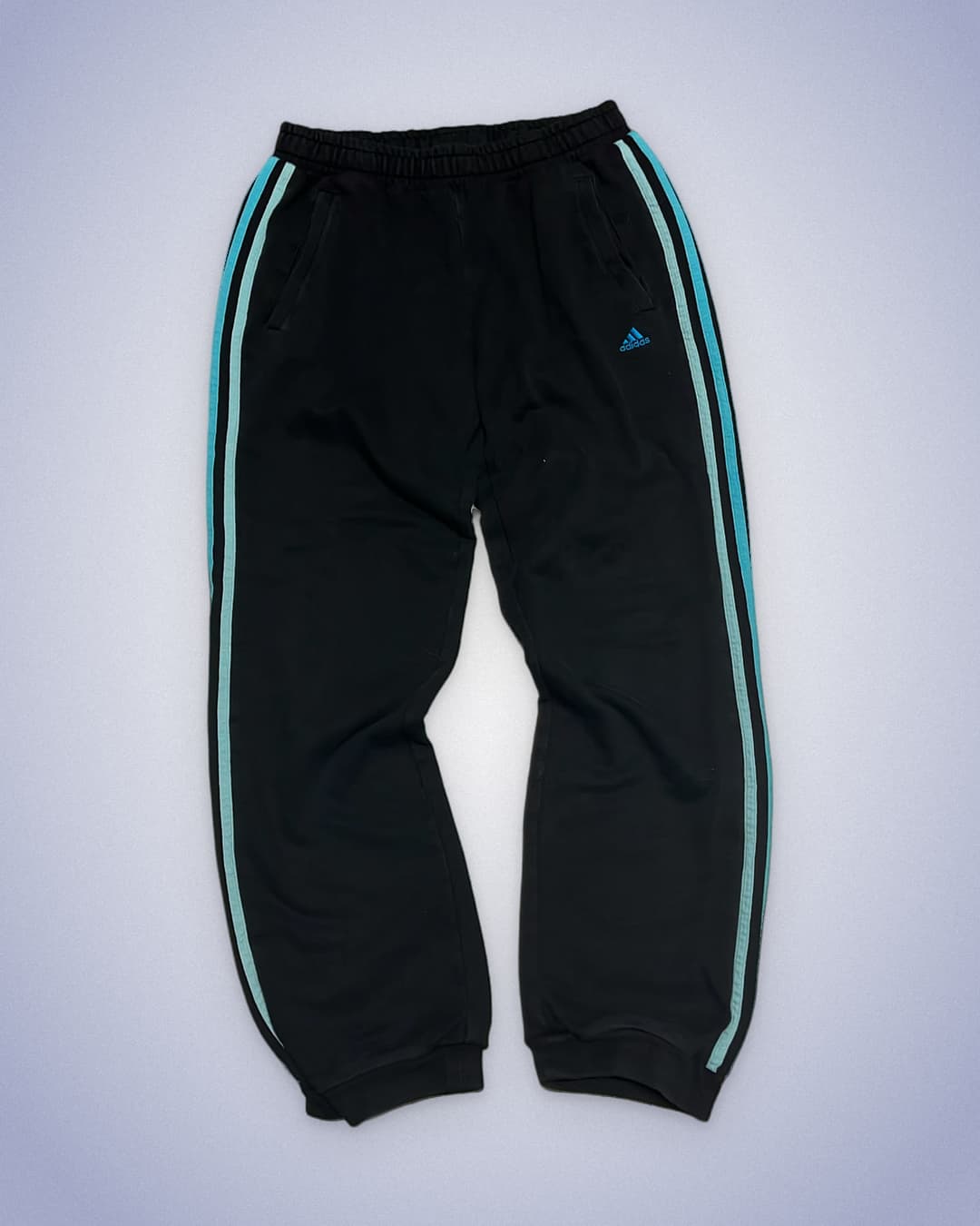 Adidas PE Jogger Black/Light-Blue — 1