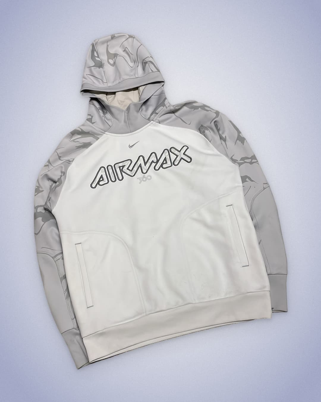 Nike Airmax 360 Hoodie White/Grey — 2