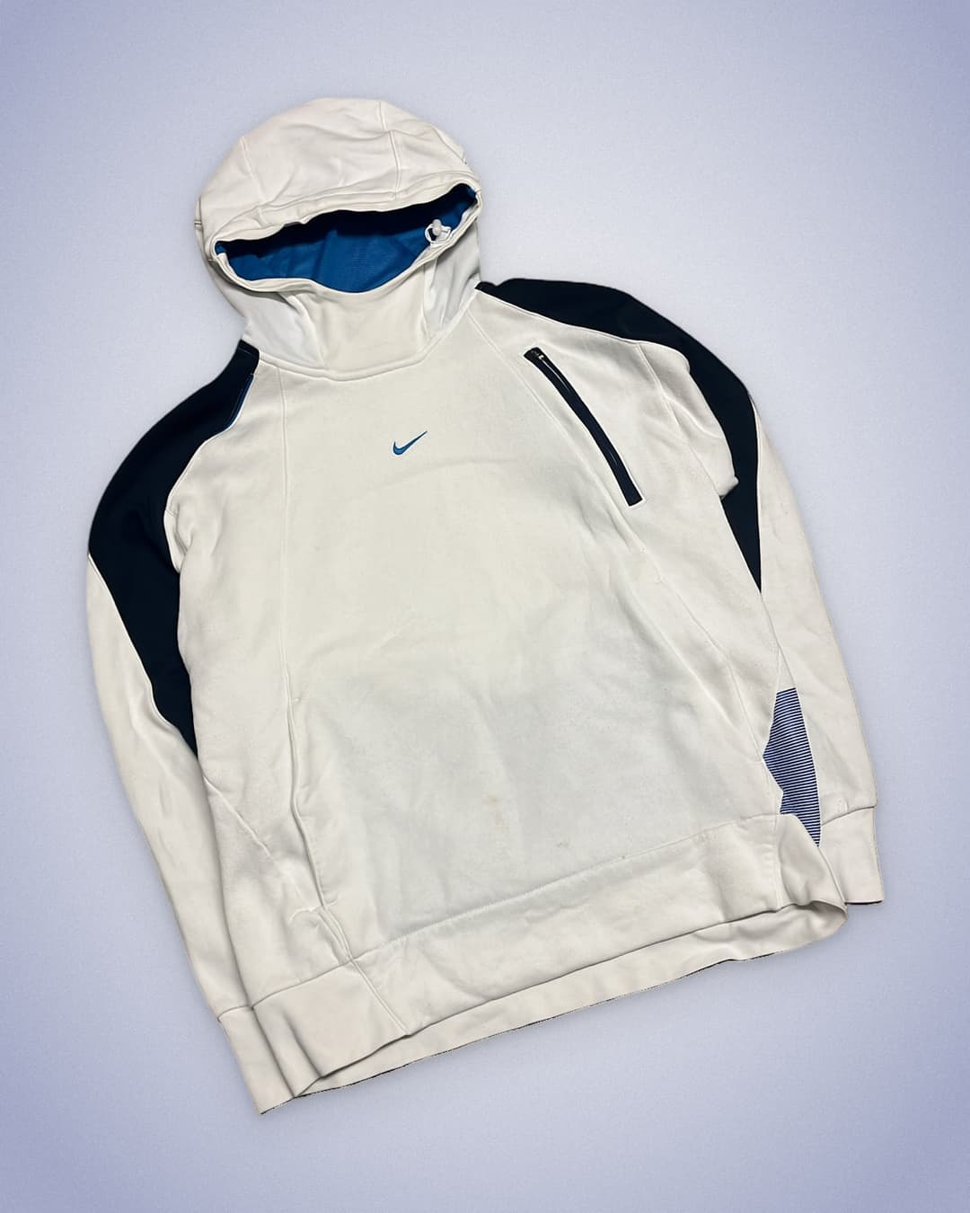 Nike Shox Hoodie White/Navym — 1
