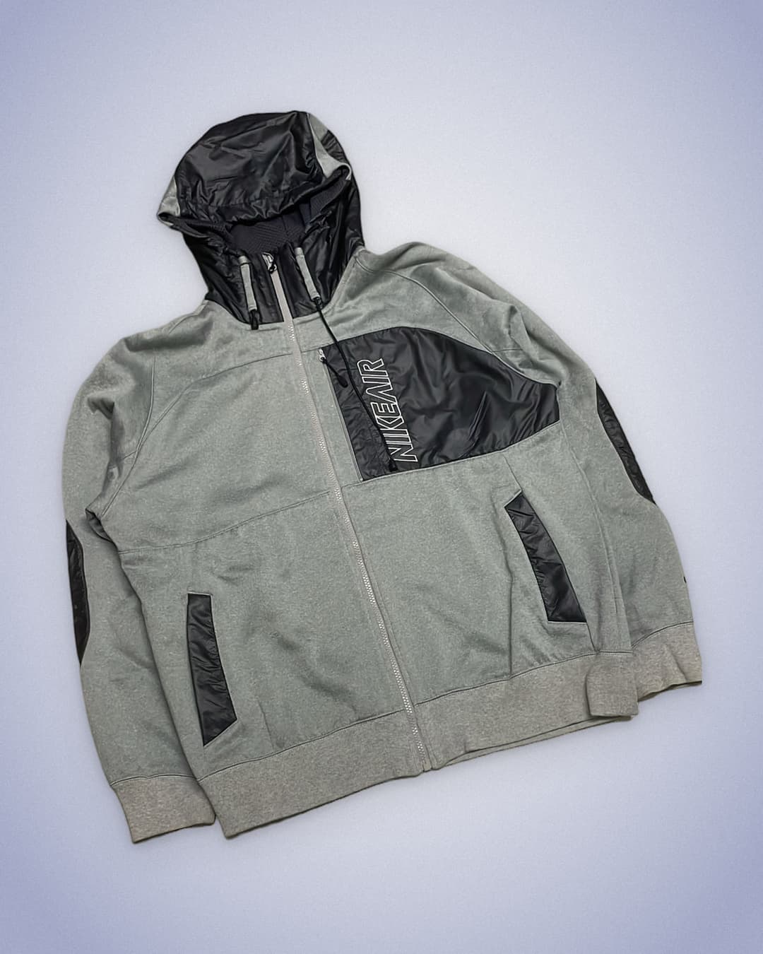 Nike Air Zip-Up Grey/Black — 2