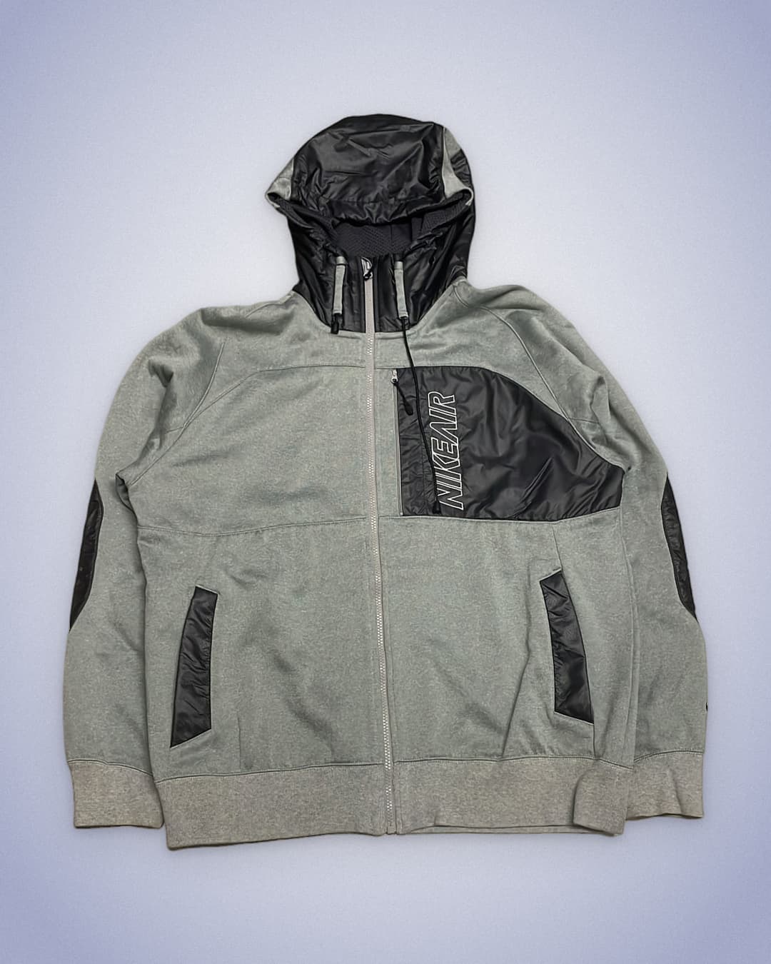 Nike Air Zip-Up Grey/Black — 1