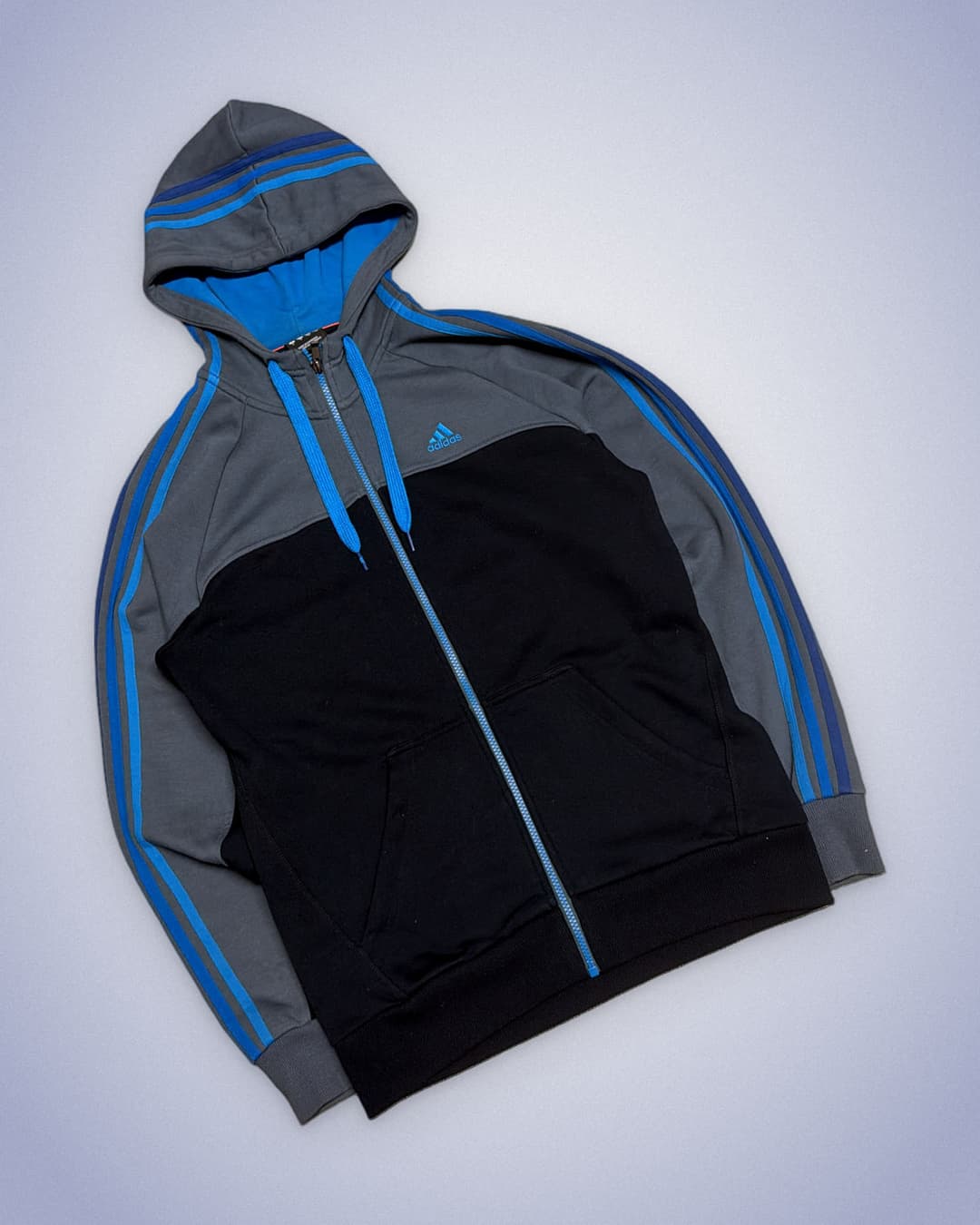 Adidas PE Zip-Up Black/Grey — 1