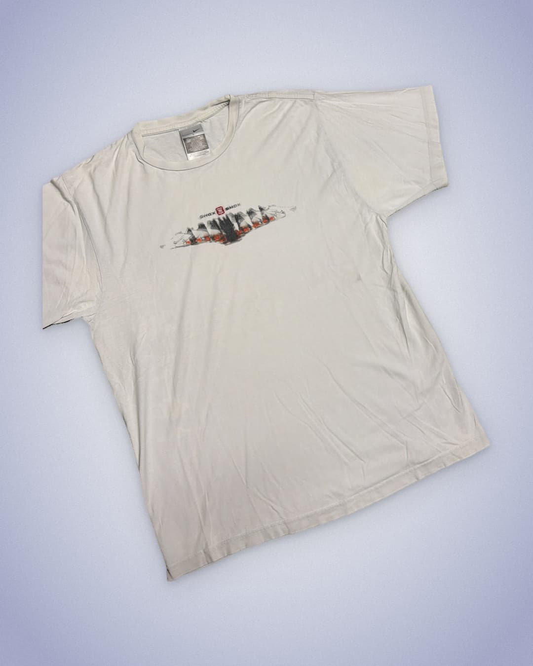 Nike Shox T-Shirt White/Red — 3