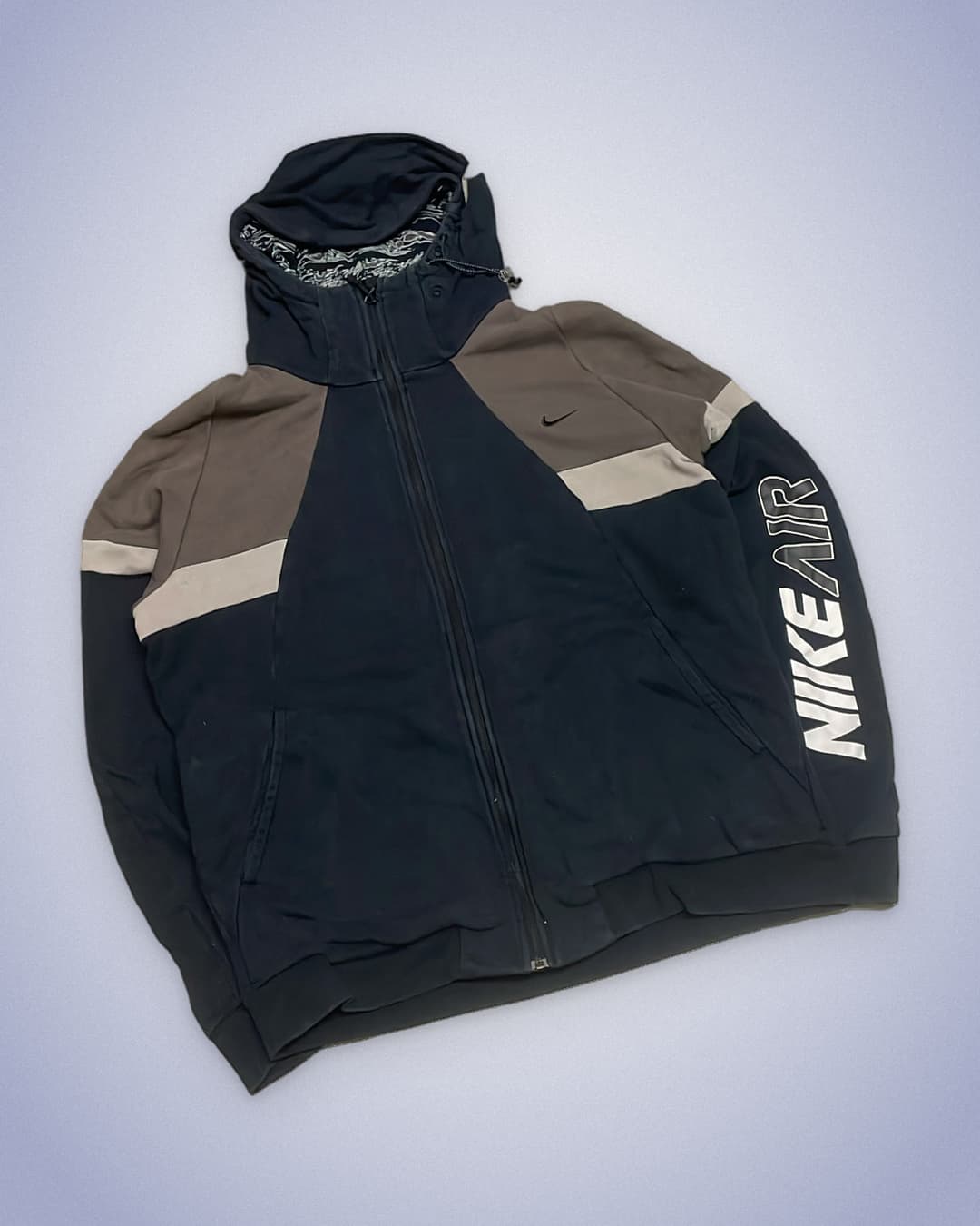Nike Air Zip-Up Black/Brown — 2