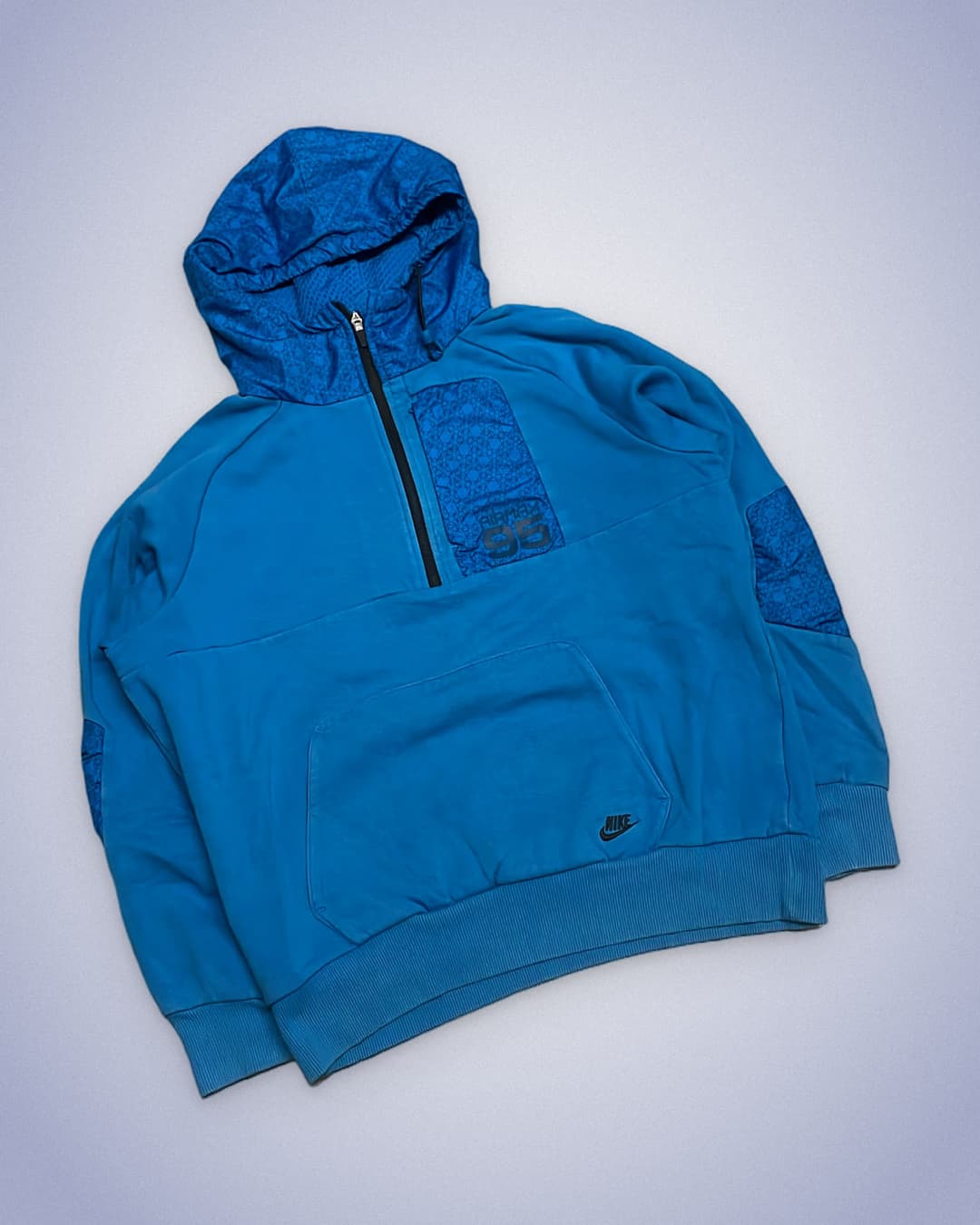 Nike Airmax 95 1/4 Zip Hoodie Blue — 2