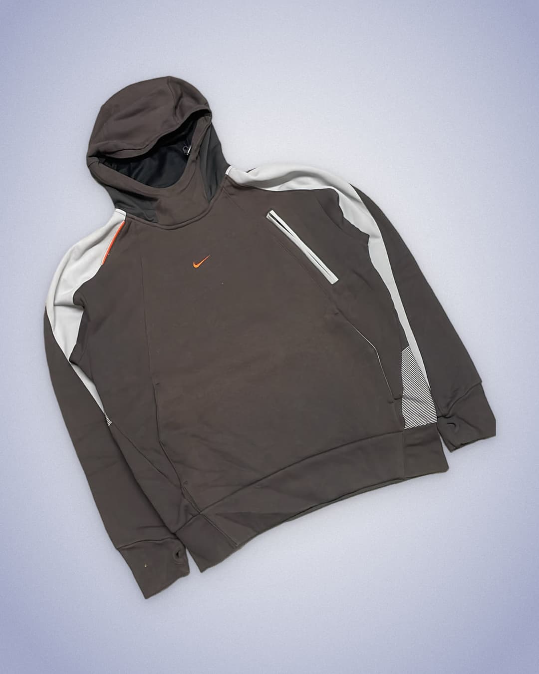 Nike Shox hoodie Brown/White — 1