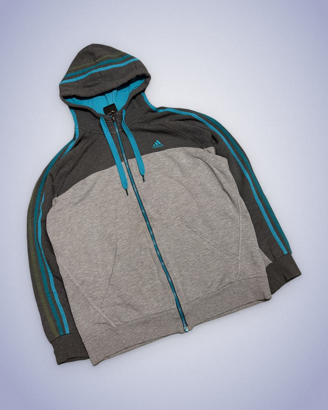 Adidas PE Zip-Up Grey/Dark-Grey — 1