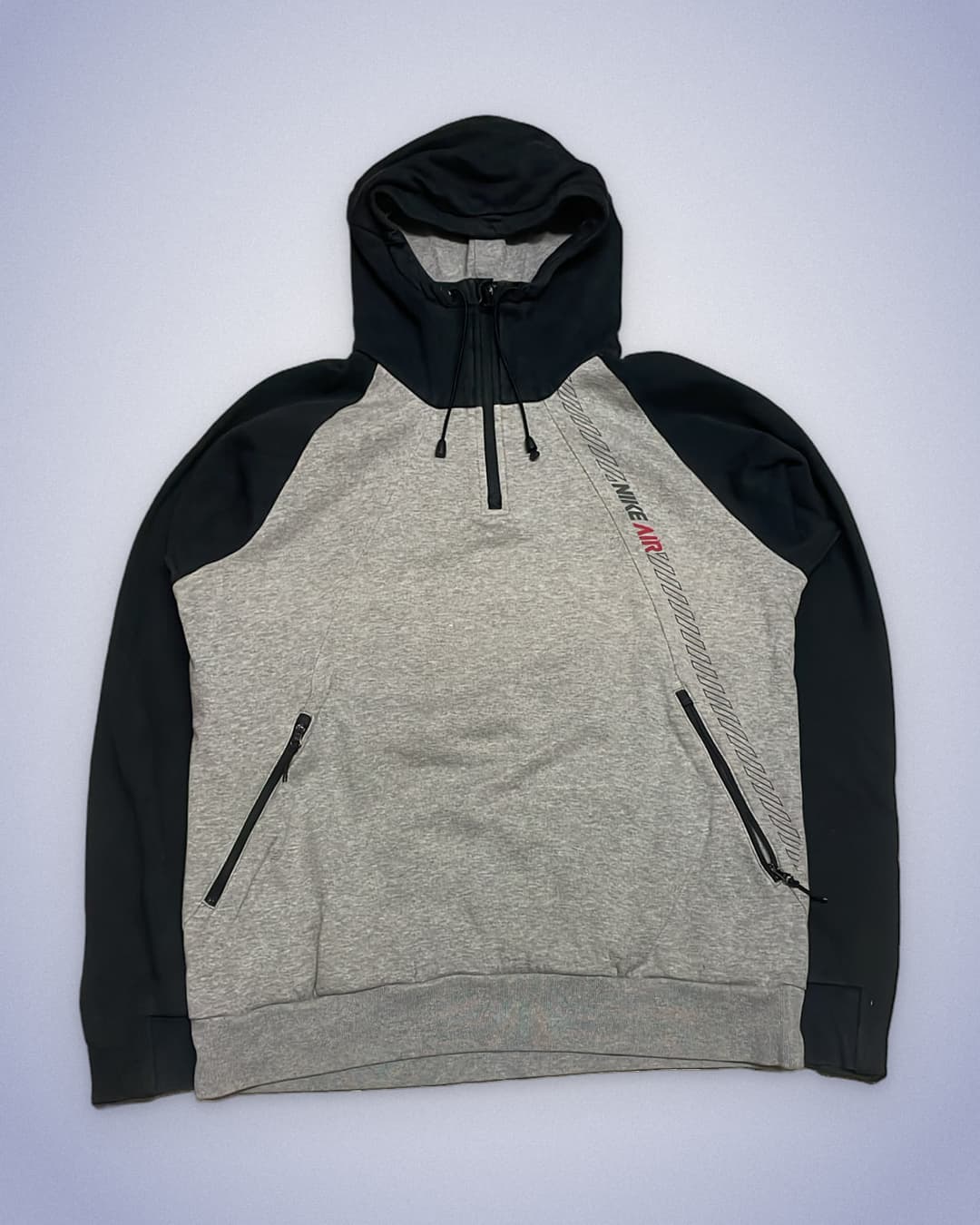 Nike Air Zip-Up Grey/Black — 1